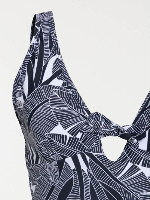 Maillot de bain femme 1 pièce feuillage Maillot de bain femme 1 pièce feuillage