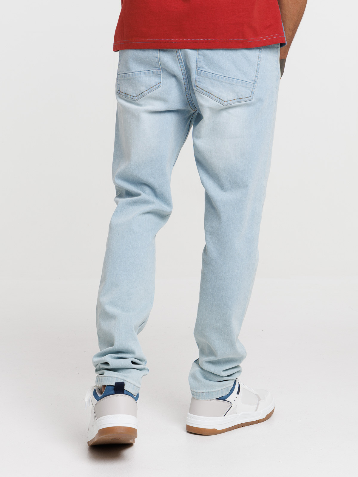 Jean slim bleached homme