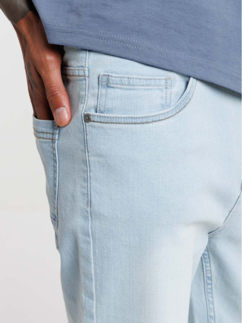 Jean slim bleached homme