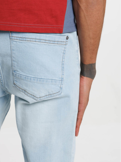 Jean slim bleached homme