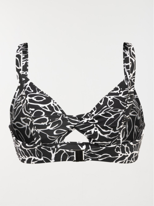 Haut maillot de bain végétal femme