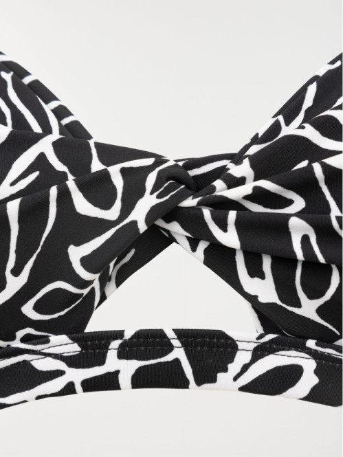 Haut maillot de bain végétal femme