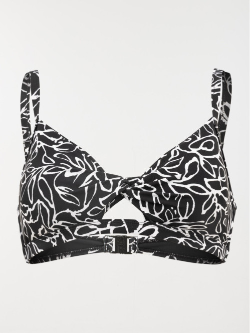 Haut maillot de bain végétal femme