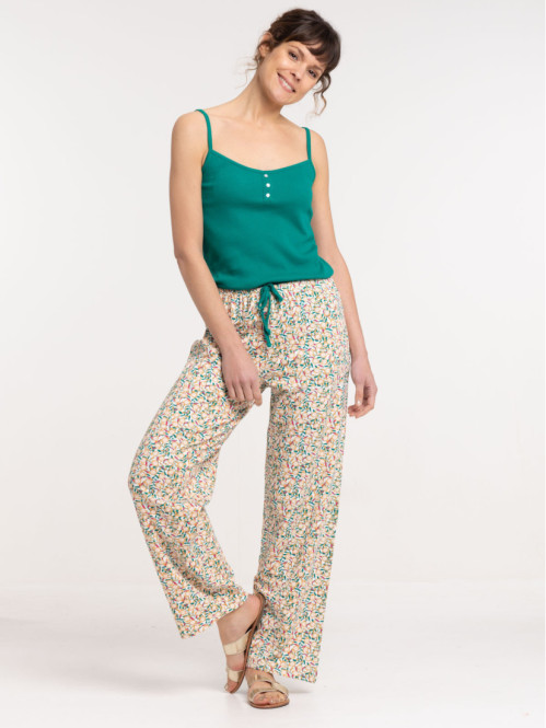 Pyjama motif exotique femme