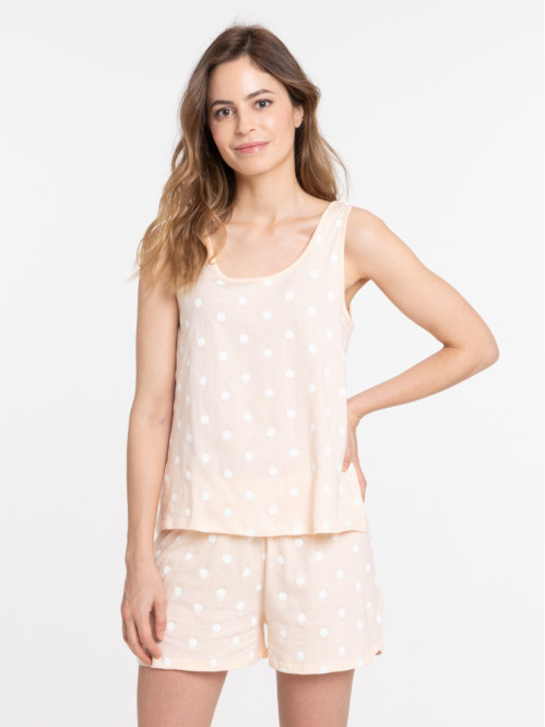 Pyjashort à pois femme Pyjashort à pois femme