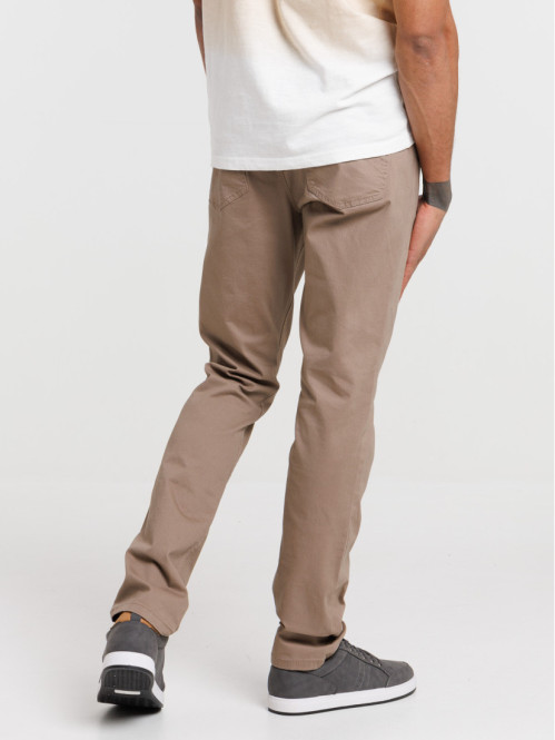 Pantalon slim mocca latte...