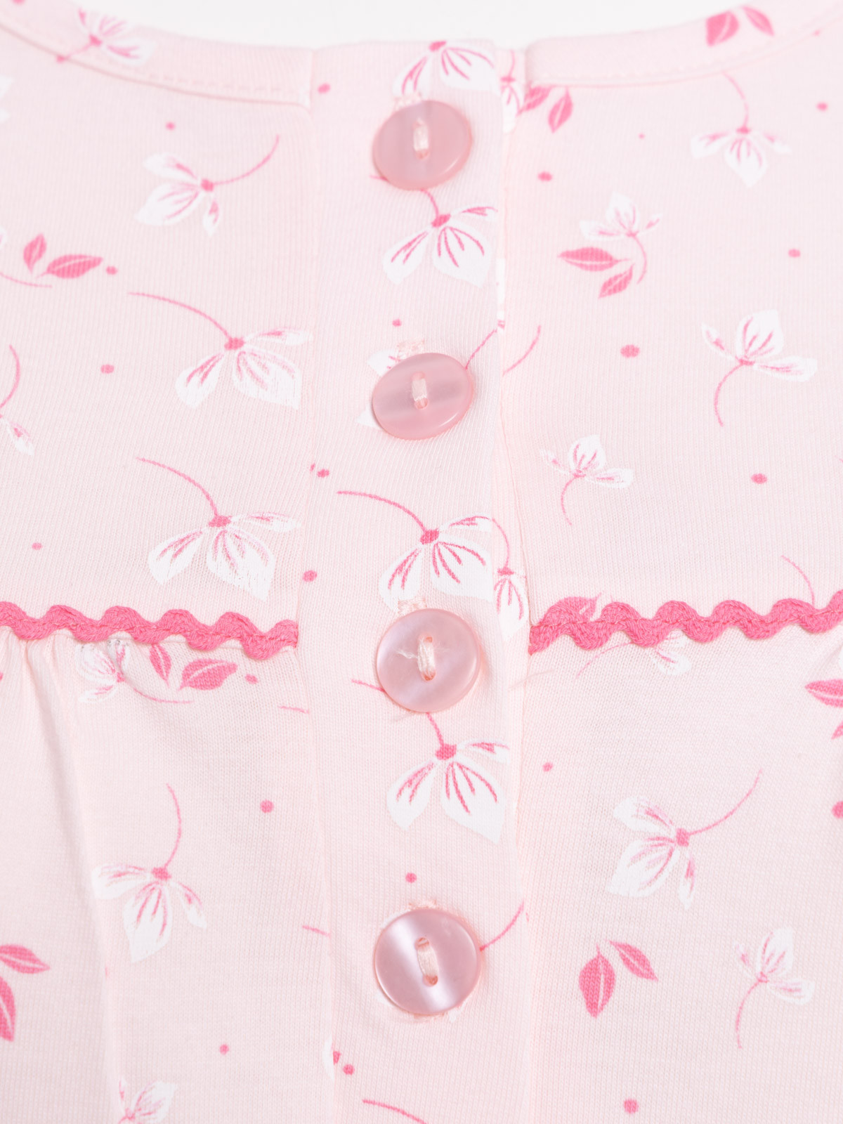 Chemise de nuit floral rose femme