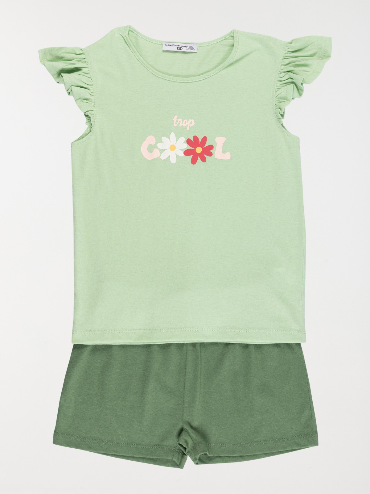 Pyjashort trop cool fille (3-12A)