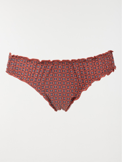 Culotte froufrous imprimée femme (36-46)