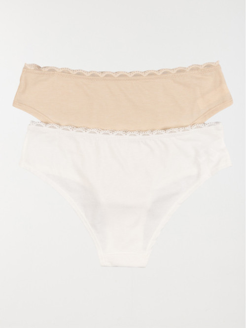 Lot de 2 shorties femme (36-46) Lot de 2 shorties femme (36-46)