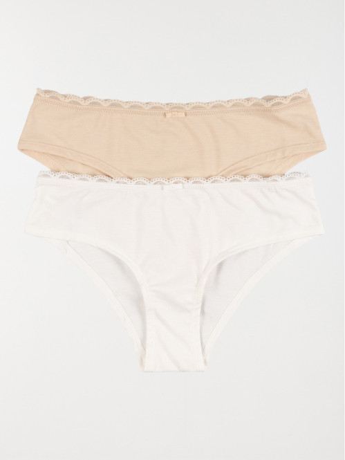Lot de 2 shorties femme...