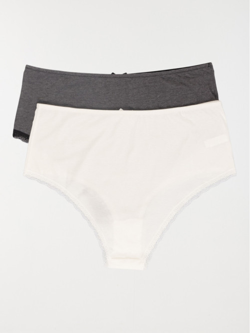 Lot de 2 shorties femme (46-54)