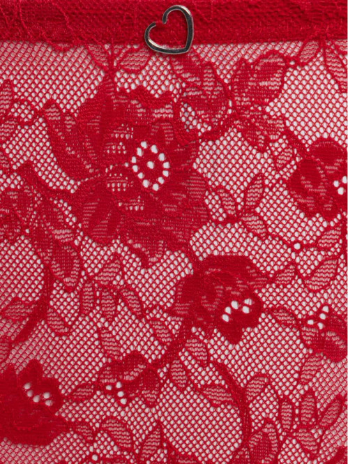 Shorty dentelle rouge kiss femme (44-52) Shorty dentelle rouge kiss femme (44-52)