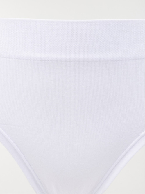 Slip midi SEAMLESS blanc femme