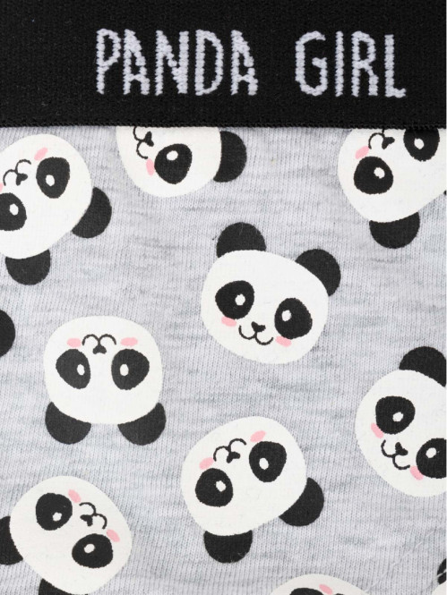 Lot de 3 slips panda fille