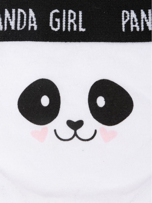 Lot de 3 slips panda fille