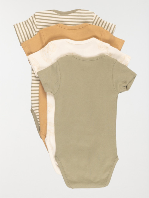 Lot 4 bodies motif lion garçon (3-24M)