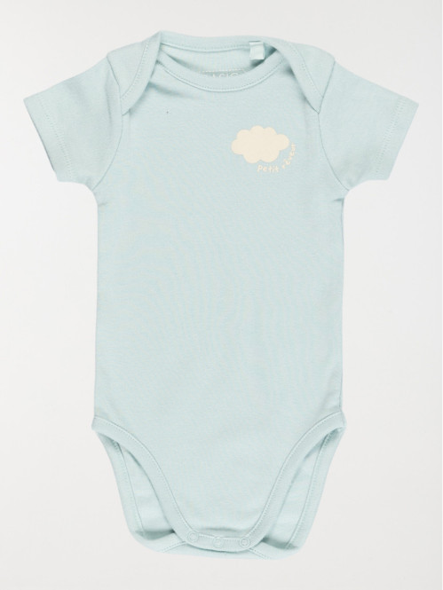 Lot 2 bodies motif nuage garçon (3-24M)