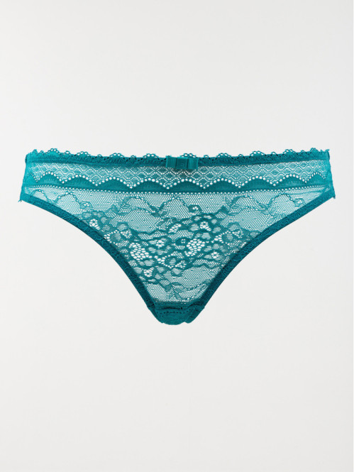 Tanga dentelle lagon (34-44)