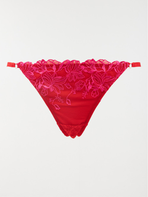 String dentelle rouge kiss femme (36-44)
