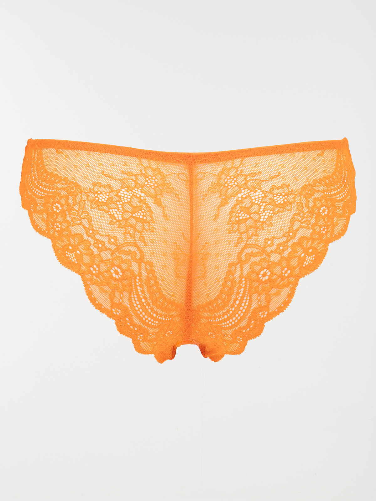 Tanga dentelle orange femme (36-44)