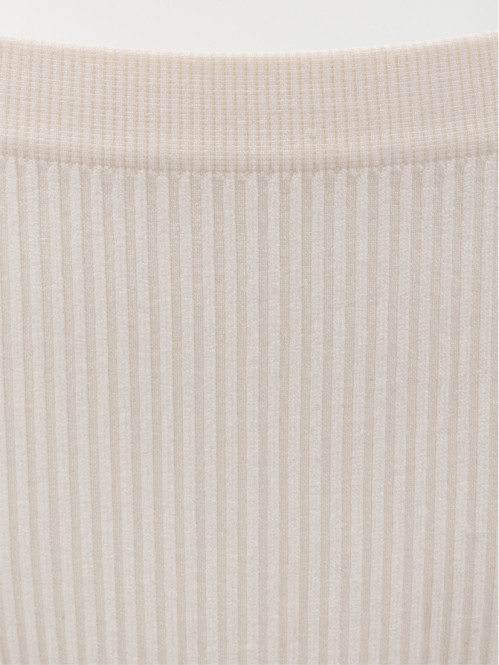 Tanga côtelé ivoire femme