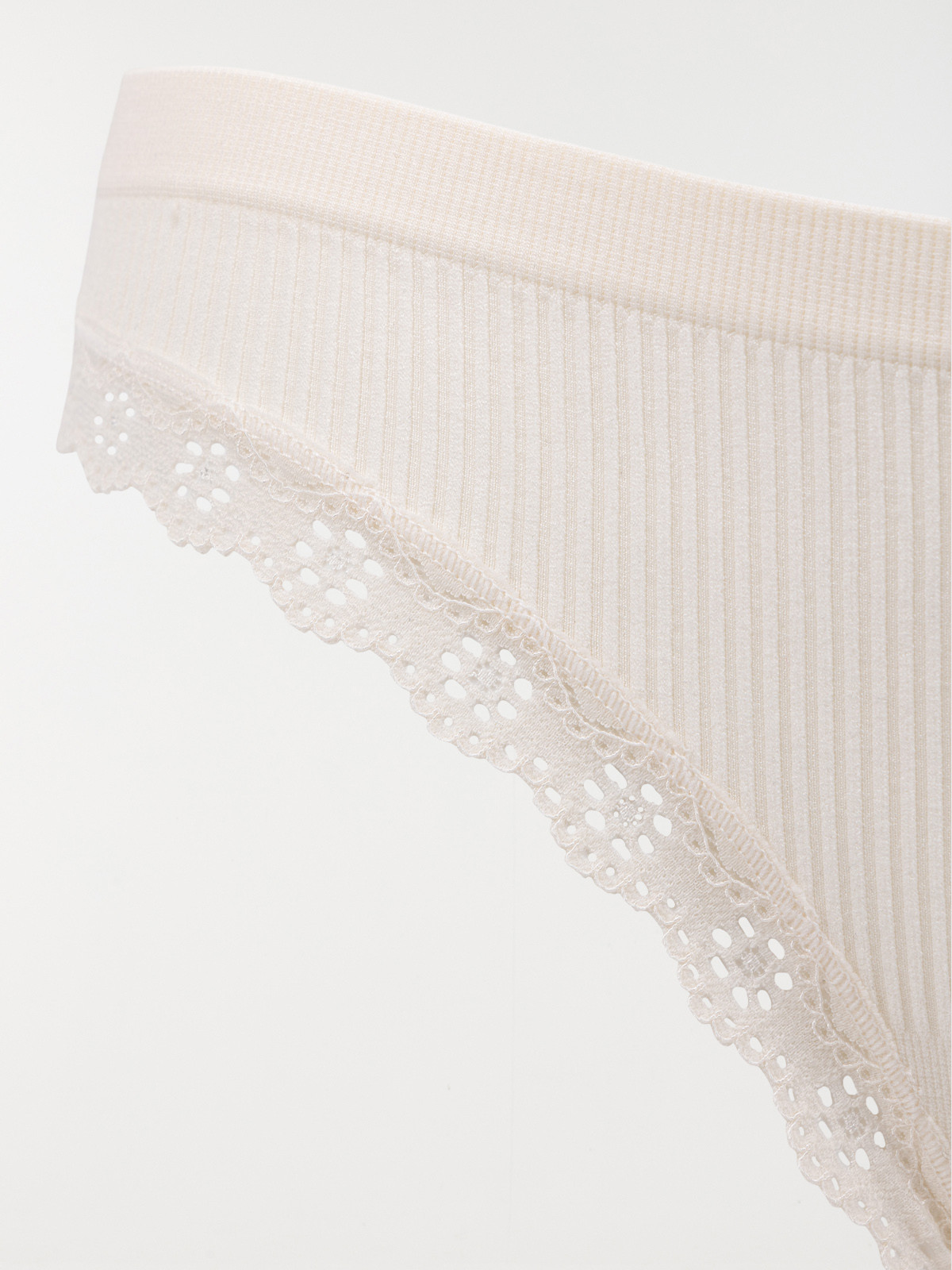 Tanga côtelé ivoire femme Tanga côtelé ivoire femme