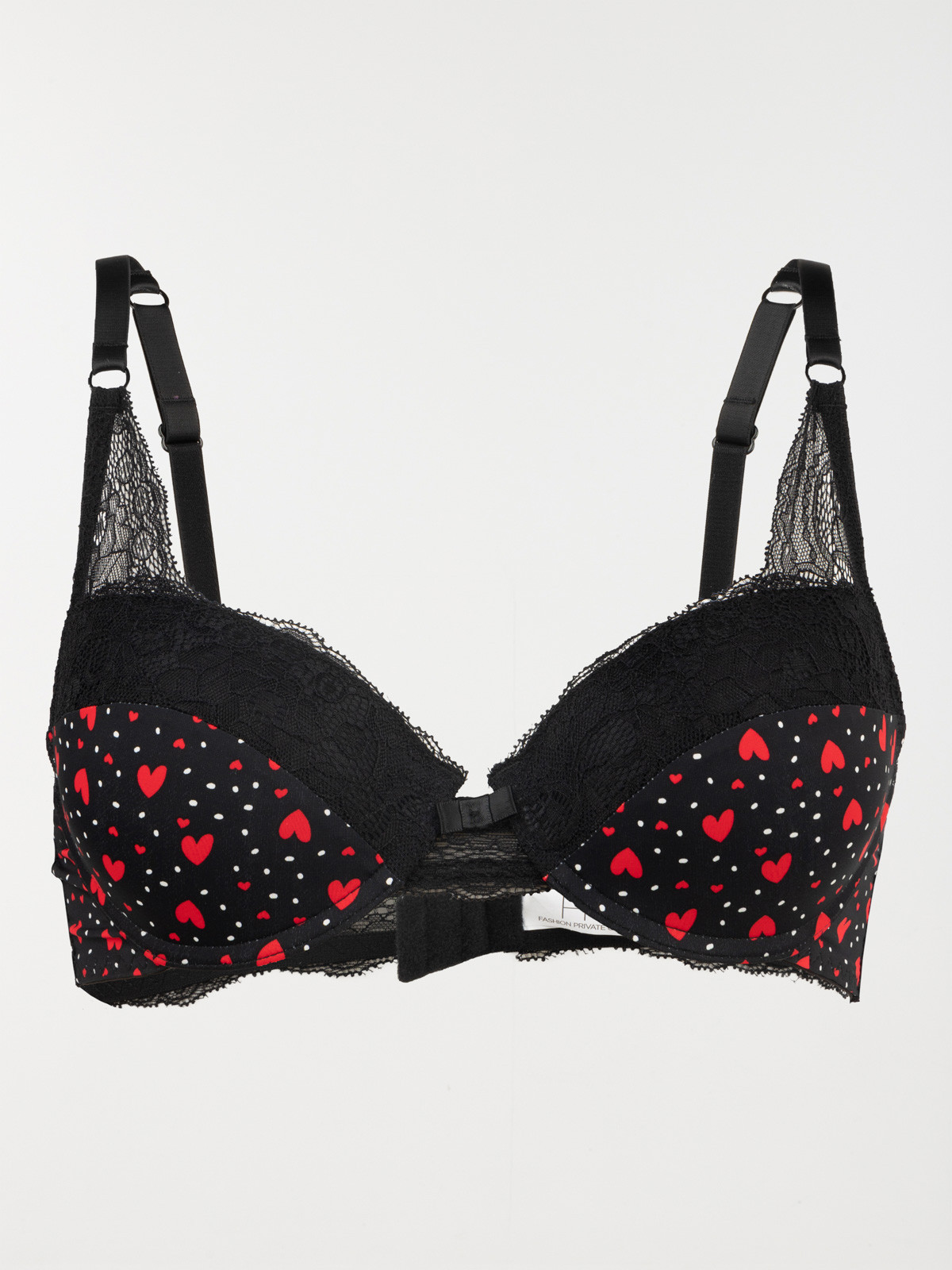 Soutien-gorge noir amour femme (85A-95D)