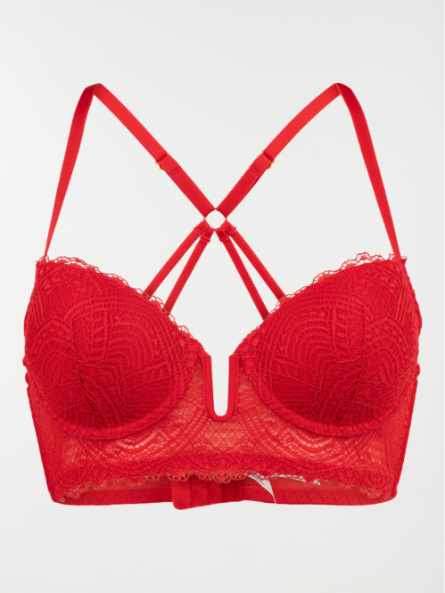 Bustier rouge kiss femme (85A-95D)