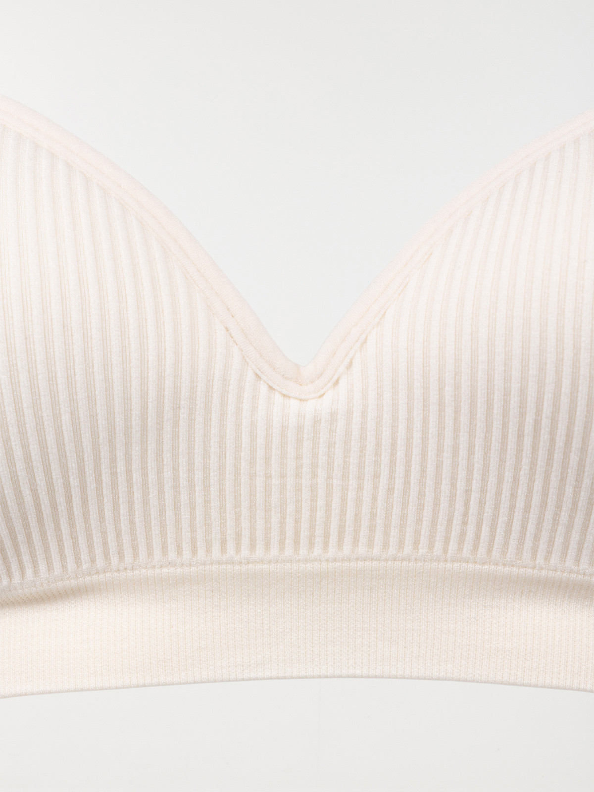 Bustier côtelé ivoire femme (S-XL)