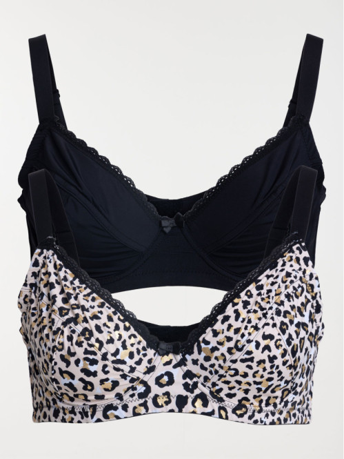 Lot 2 soutien-gorges femme (100C-105F)