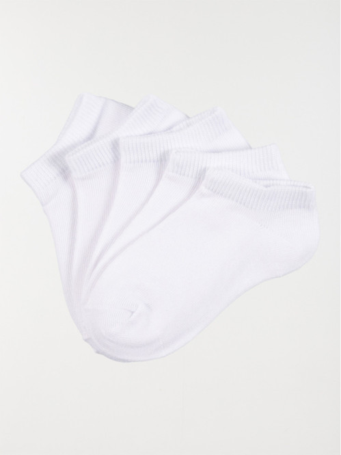 Lot de 5 paires de chaussettes fille