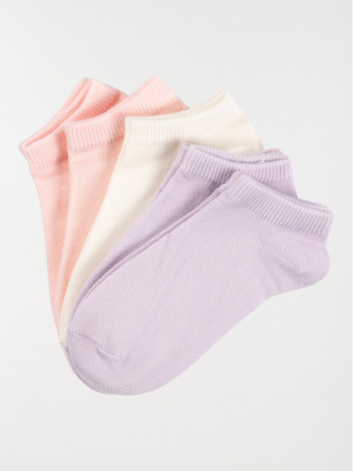 Lot de 5 paires de chaussettes fille