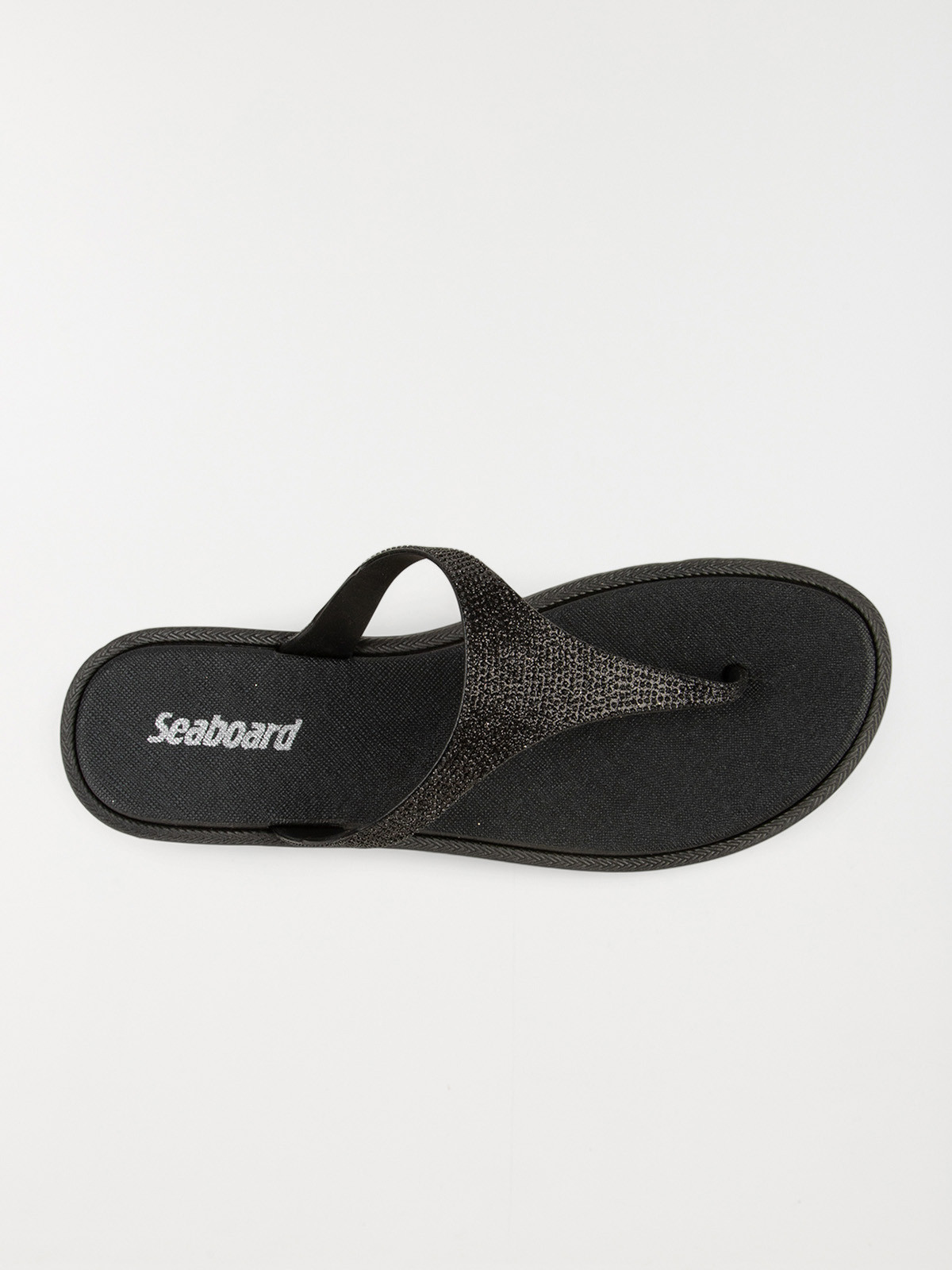 Tong strass coloris noir femme (36-41) Tong strass coloris noir femme (36-41)