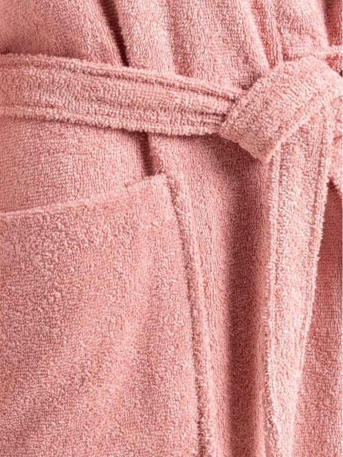 Peignoir adulte coloris blush