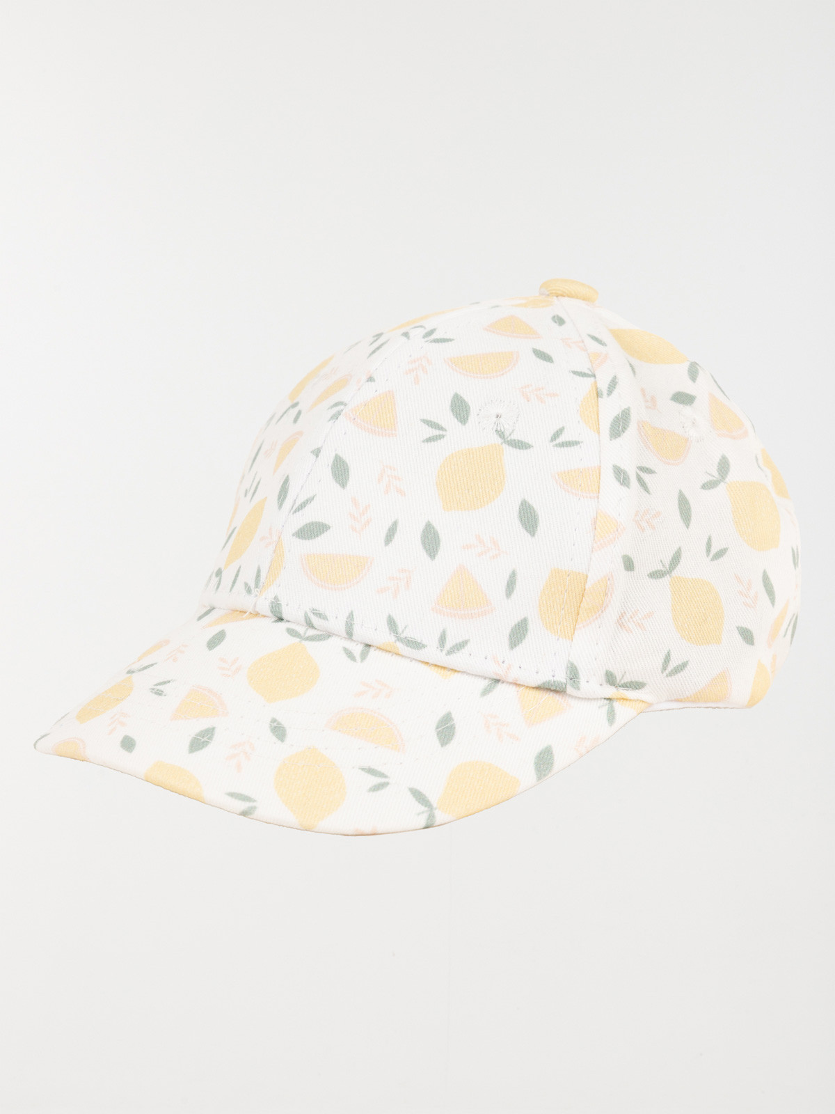 Casquette imprimée citron bébé