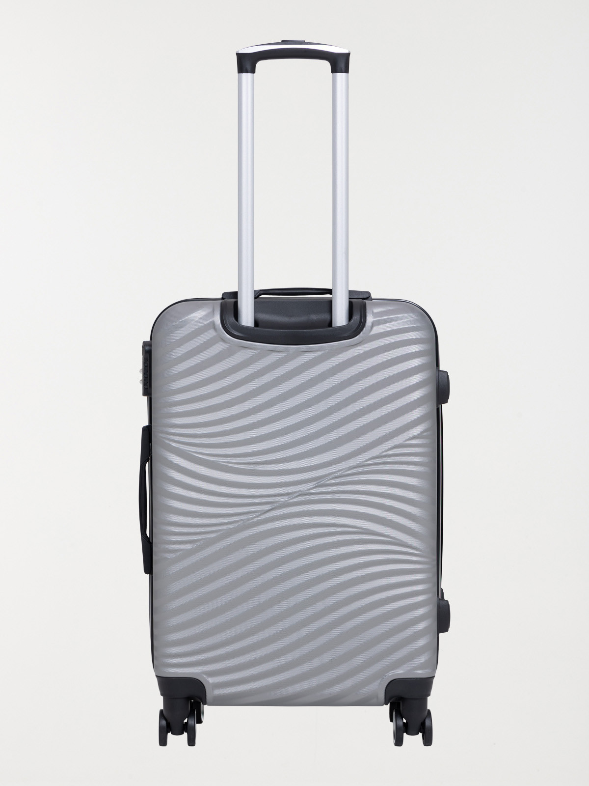 Valise rigide grise à roulettes Valise rigide grise à roulettes