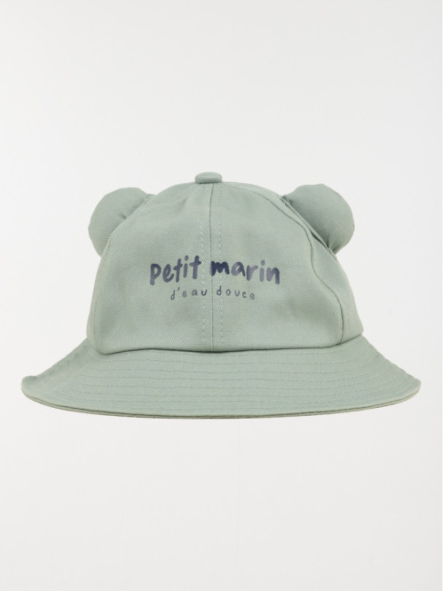 Chapeau menthol oreilles en relief bébé