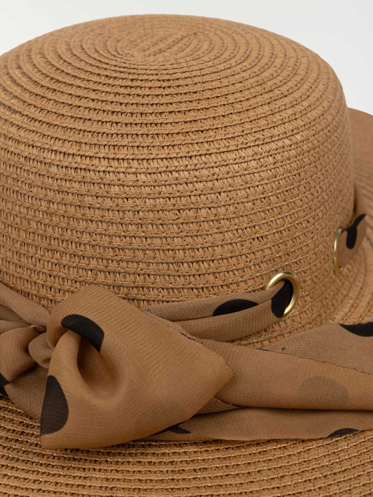 Chapeau ruban à pois femme