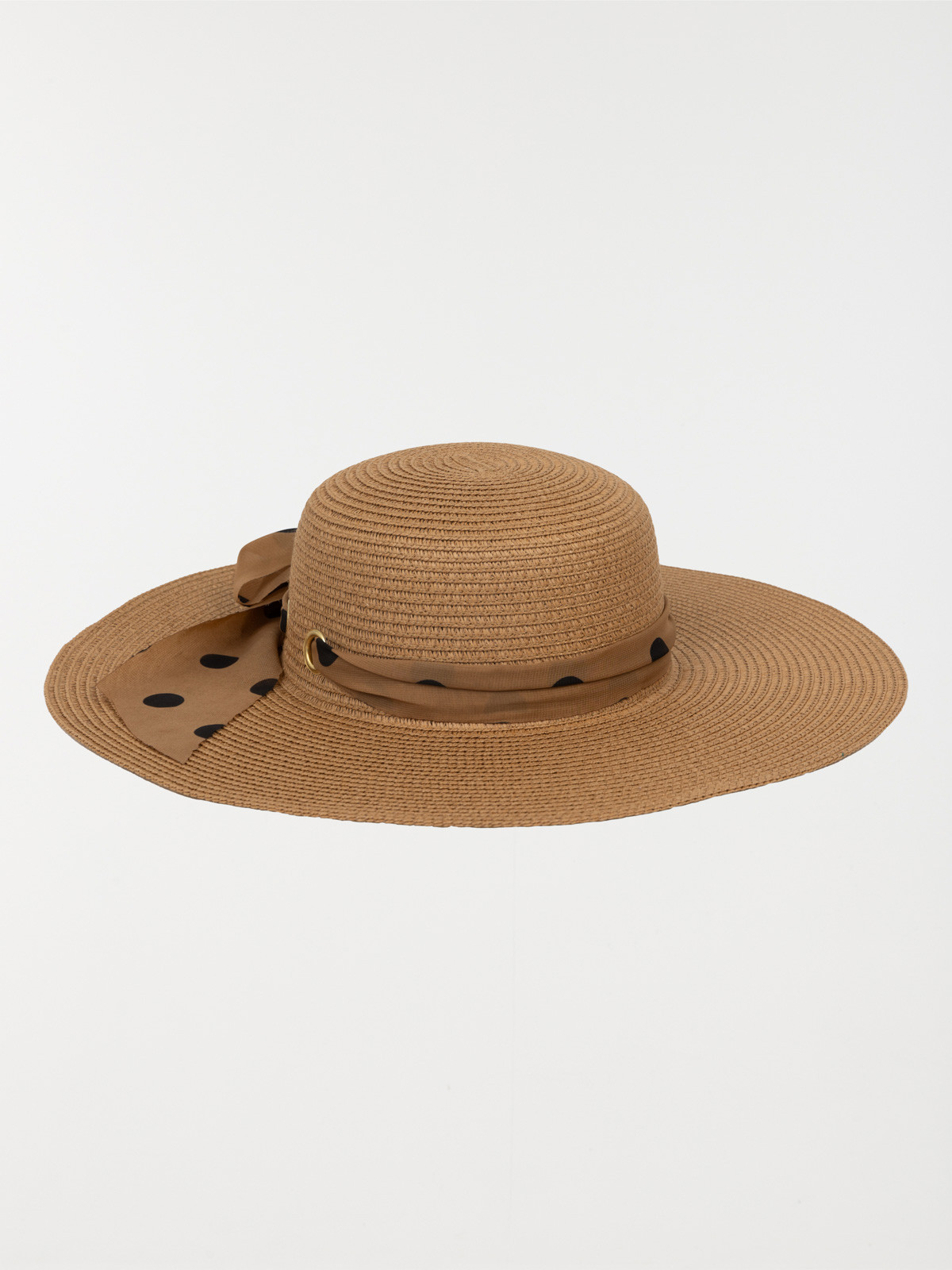 Chapeau ruban à pois femme