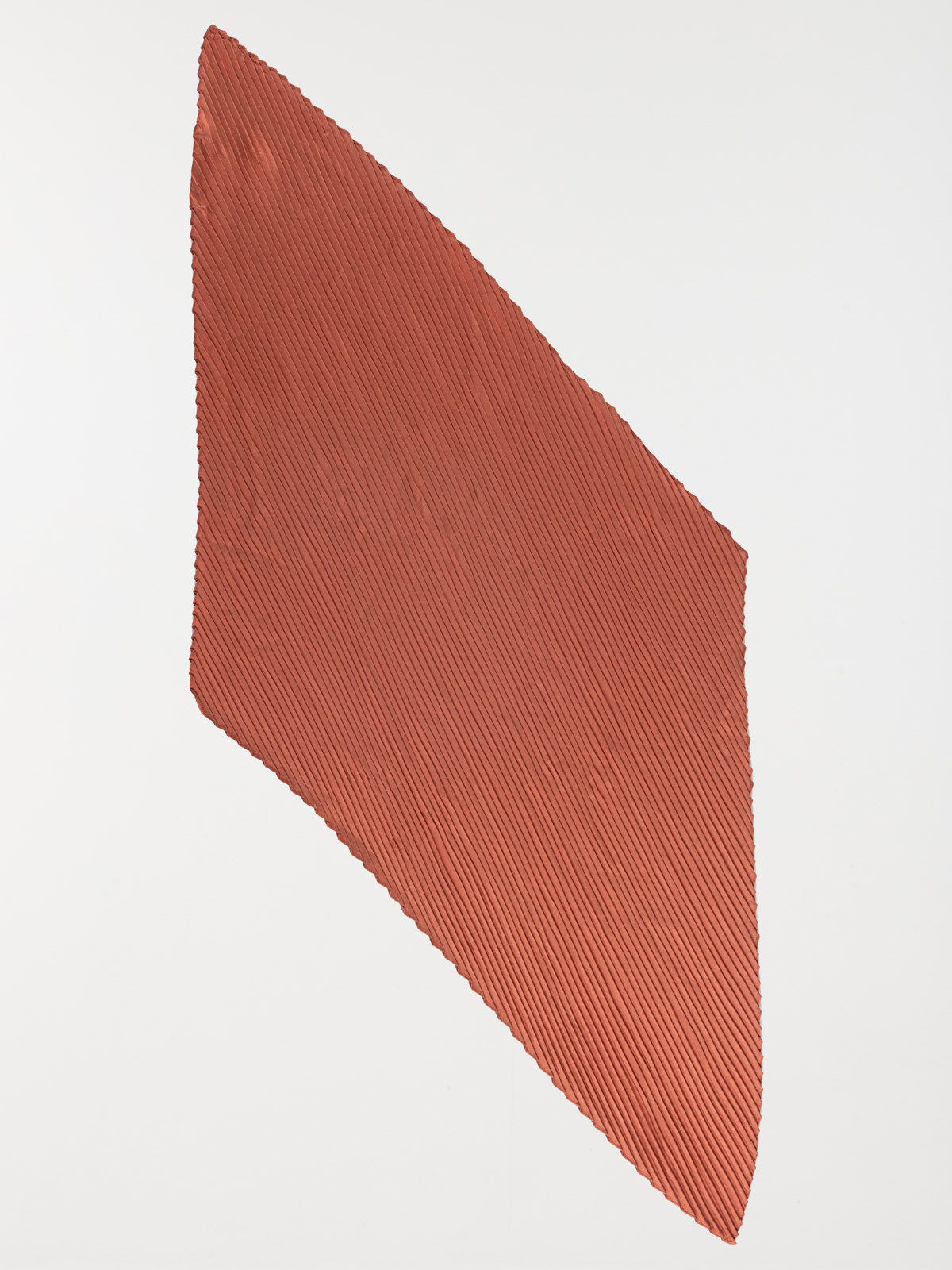 Foulard plissé coloris épices femme