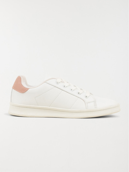 Basket blanche et nude femme (36-42)