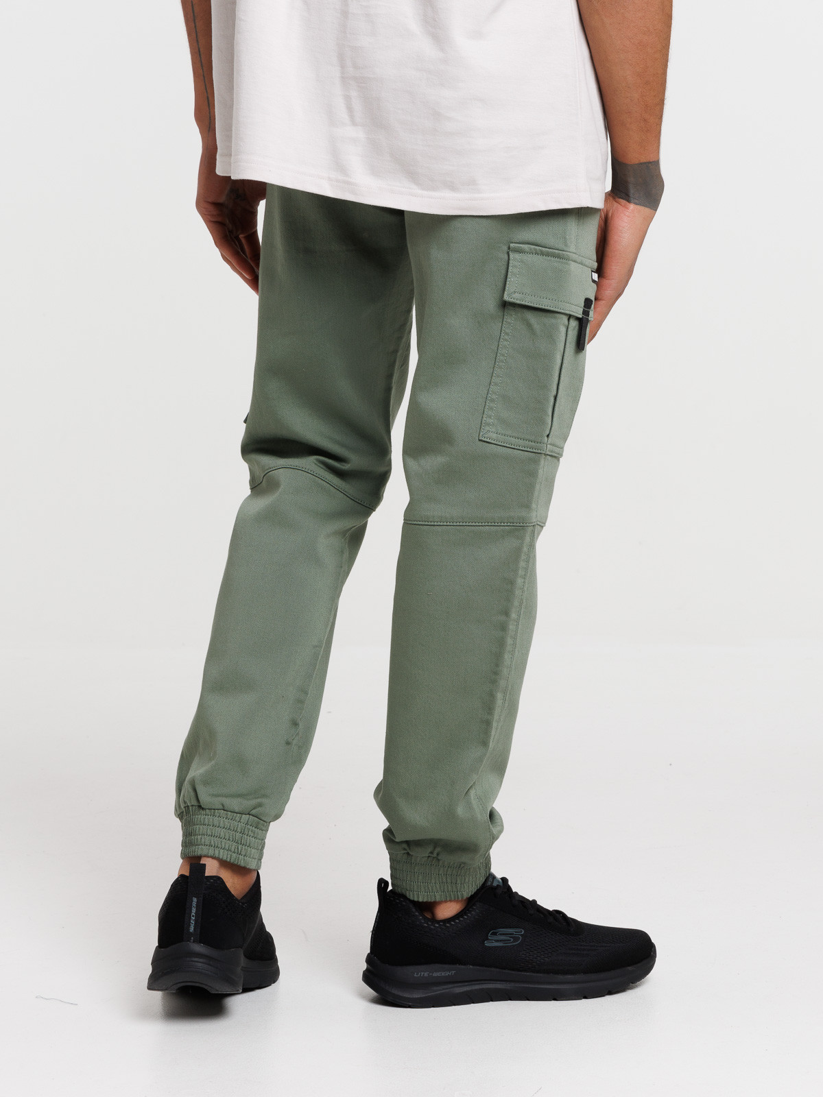 Pantalon cargo vert camou homme