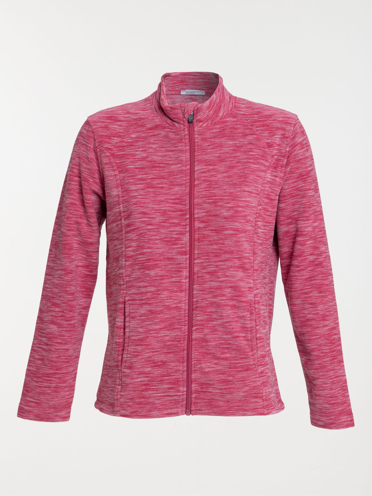 Polaire zippé corail femme
