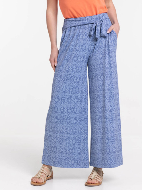 Pantalon fluide imprimé femme