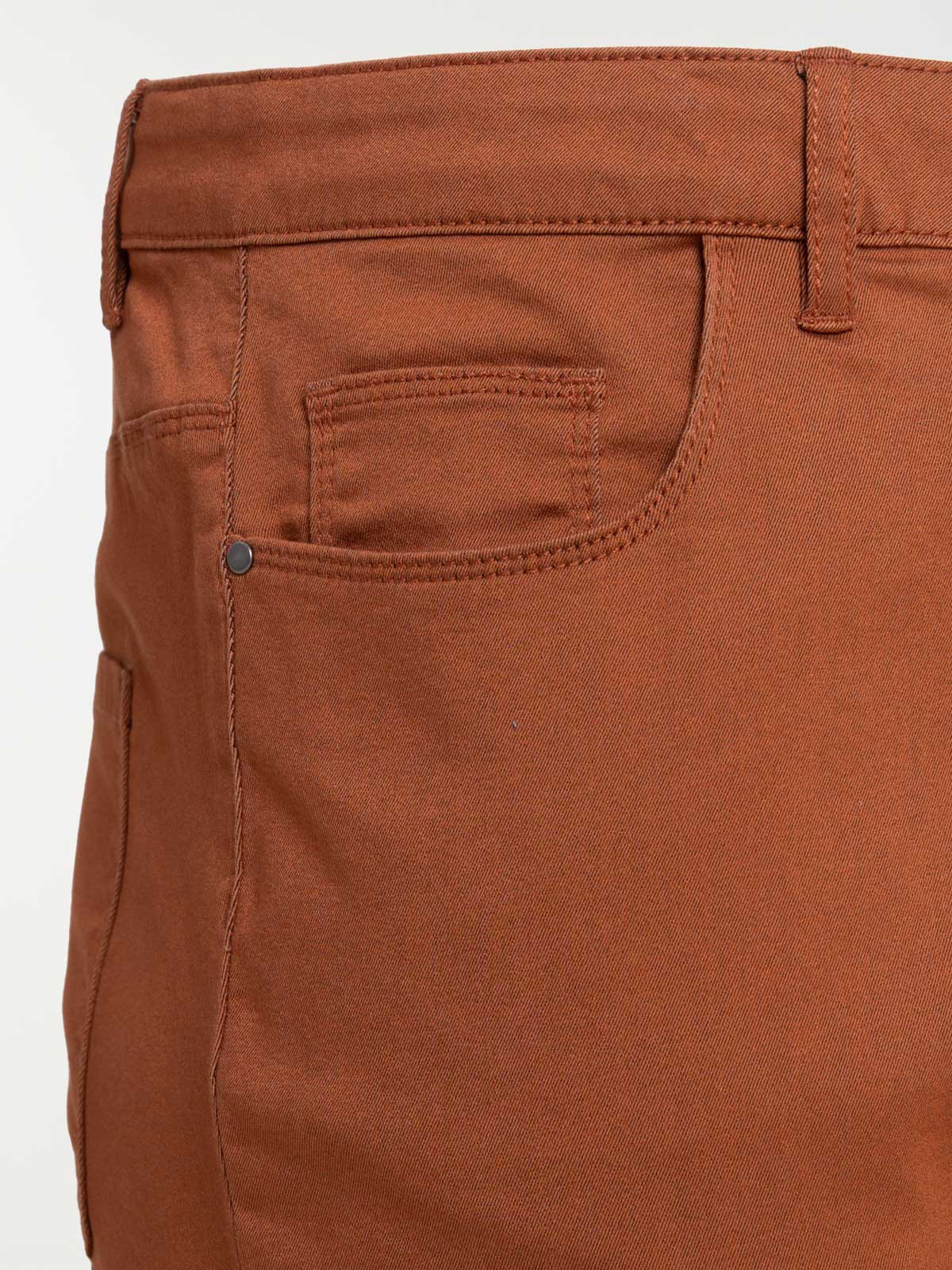 Pantalon ocre rougi grande taille femme