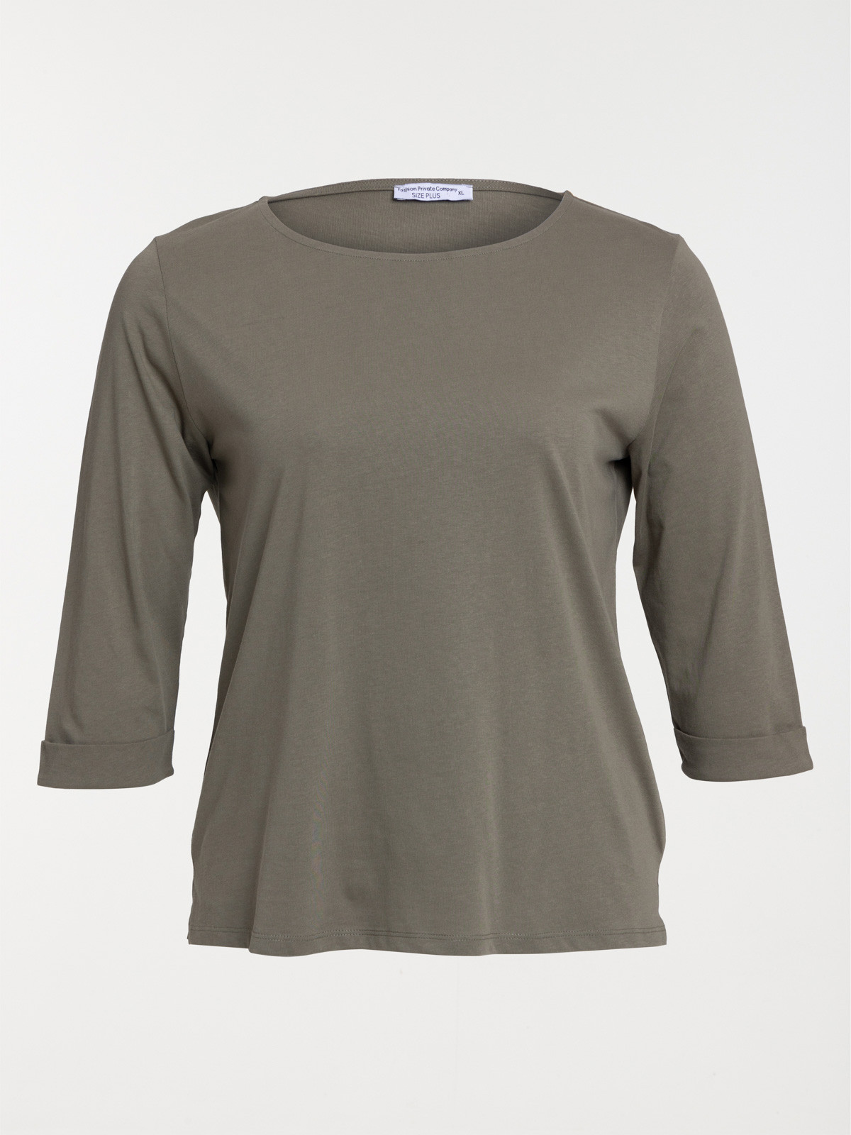 T-shirt urban kaki grande taille femme
