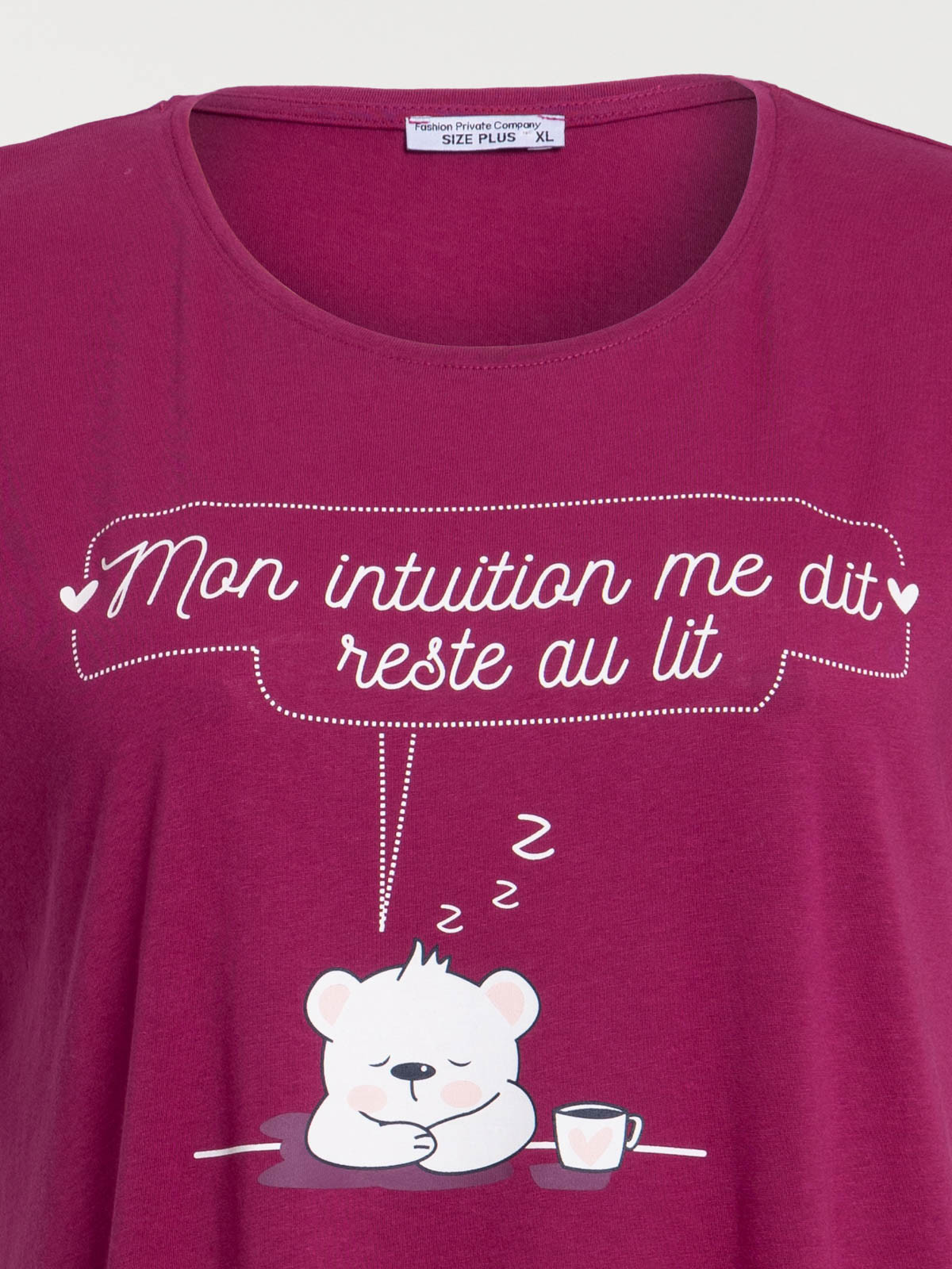 Chemise de nuit ours grande taille femme