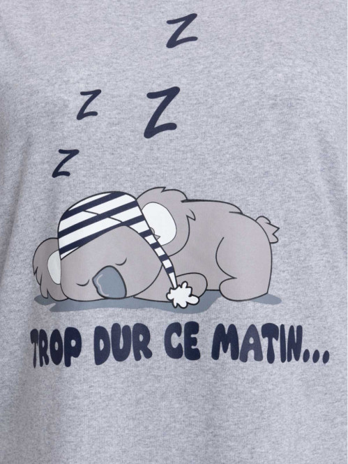 Pyjama koala grande taille femme