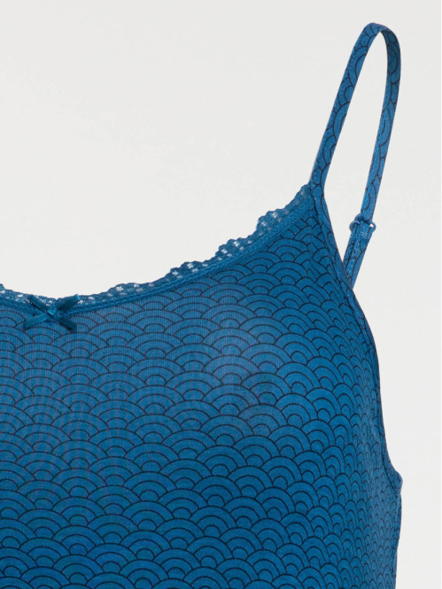 Nuisette bleu paon grande taille femme